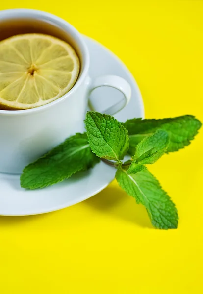 Tè alla menta e limone — Foto Stock