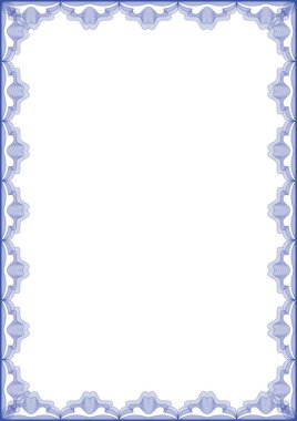 Guilloche frame clipart