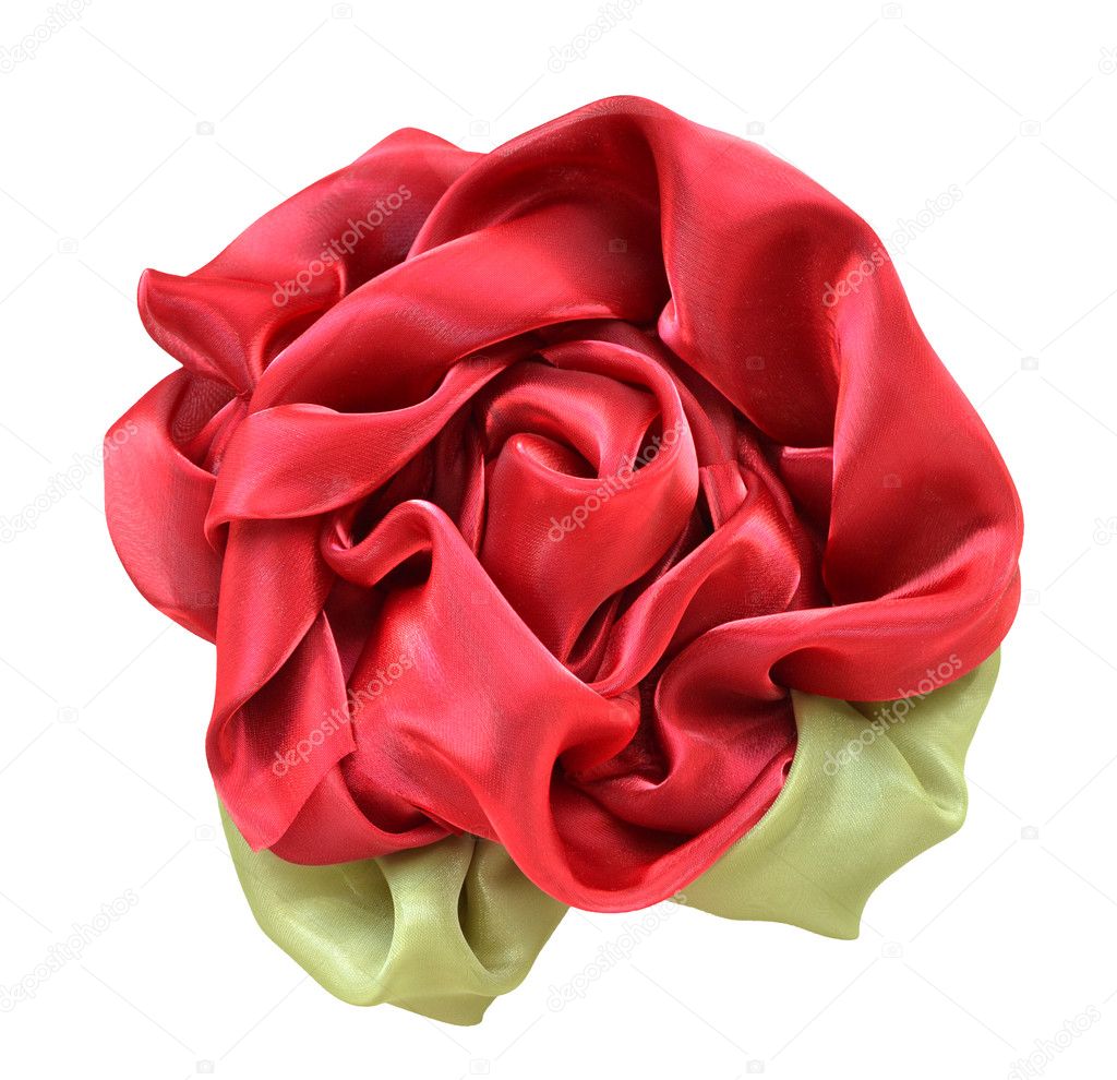 Flower made from fabric