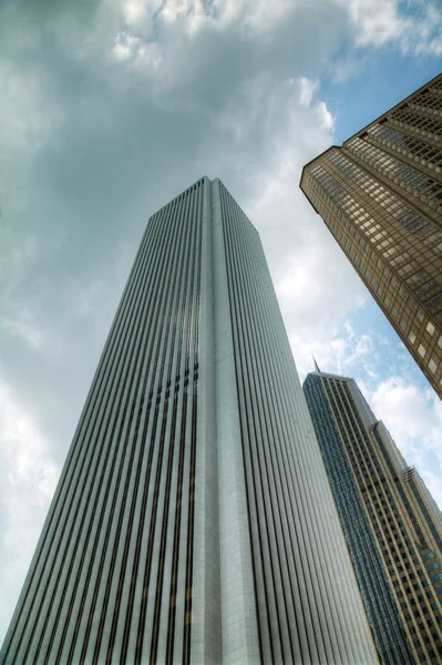Skyskrapor i downtown chicago, illinois — Stockfoto