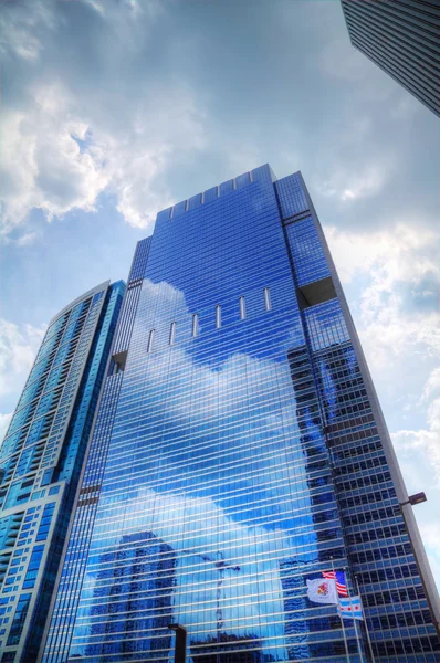 Skyskrapor i downtown chicago, illinois — Stockfoto