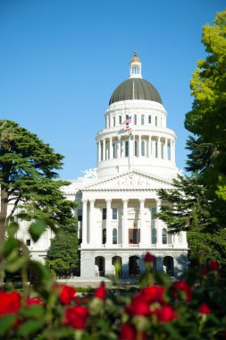 Capitol building in Sacramento, California clipart