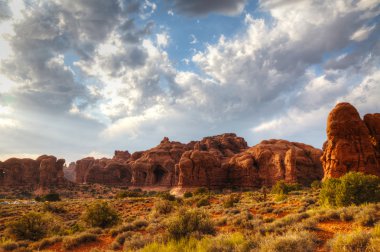 Scenic view, arches national park, utah, ABD