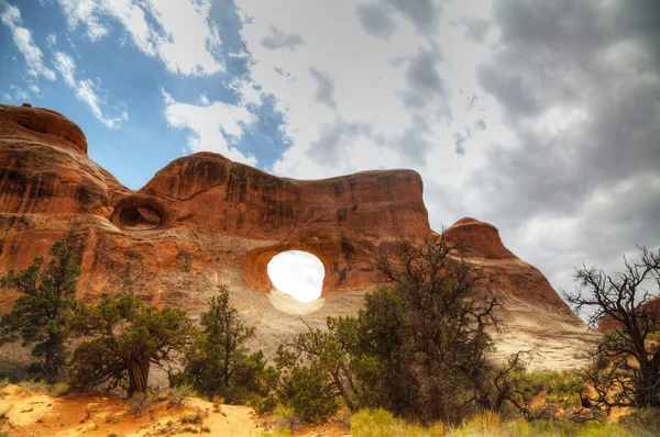Vue panoramique du parc national des Arches, Utah, États-Unis — Photo