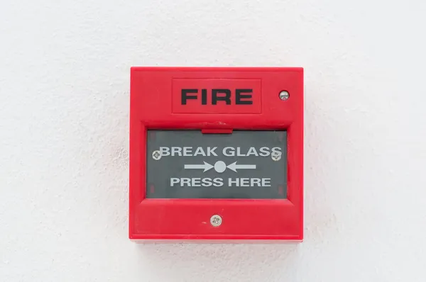 Caja de advertencia de fuego —  Fotos de Stock