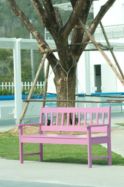 Pink street chair — Stock Photo, Image