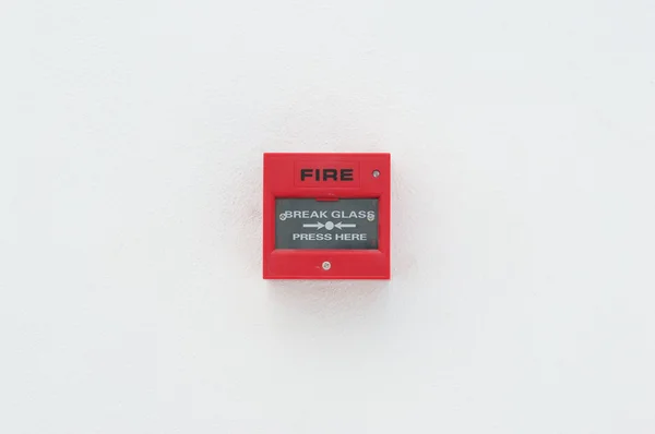 Tűz figyelmeztetni doboz — Stock Fotó