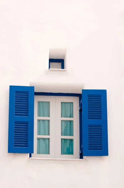 Blue vintage windows — Stock Photo, Image