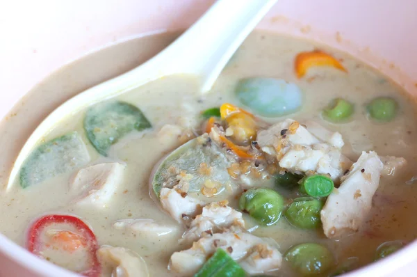 Comida tailandesa verde Curry pescado — Foto de Stock