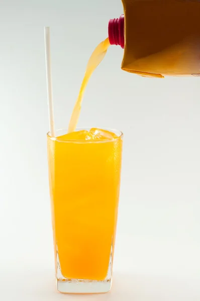 Portakal suyu cam — Stok fotoğraf