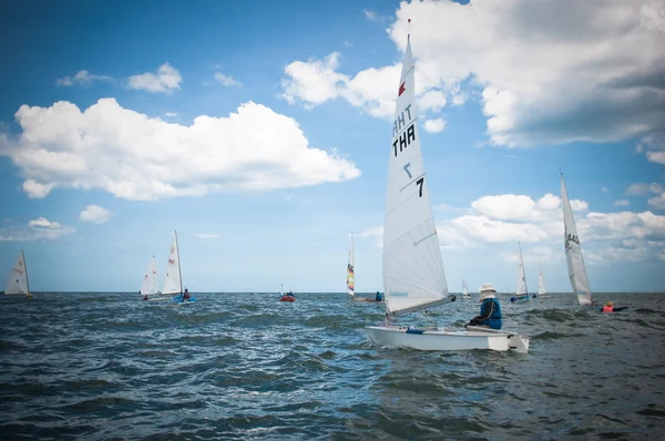 Hua hin regatta 2012, segling konkurrens — Stockfoto
