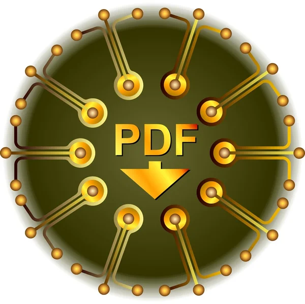 Pdf Download — Stock Vector