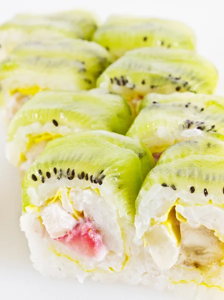 Un set di panini asiatici, sushi e sashimi — Foto Stock