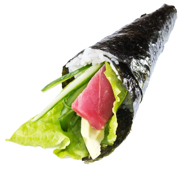 Aasialainen ruoka: rullat, sushi ja sashimi, gunkan jne — kuvapankkivalokuva
