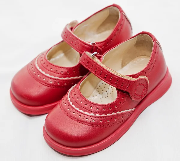 stock image Red children shoes