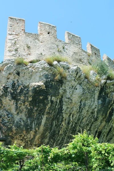 Wieża zamek scaligeri w malcesine, Włochy — Zdjęcie stockowe