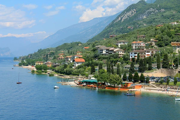 Lago Litoral Garda Em Itália — Fotografia de Stock