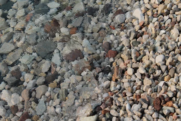 Kieselsteine im klaren Wasser — Stockfoto