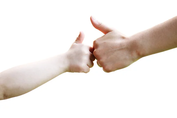 stock image Adult and child hands