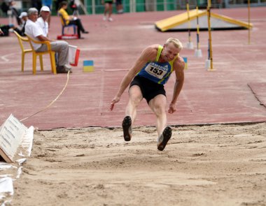 Long jump competition clipart