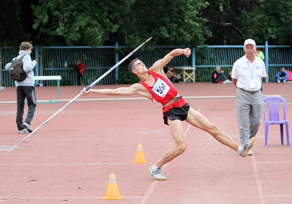 Chimeris Sergei on the javelin competition — Stock Photo, Image