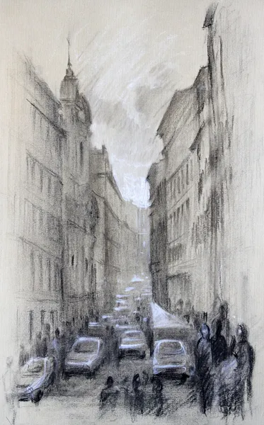 Street of the Rome City, Italy — Stock Photo, Image