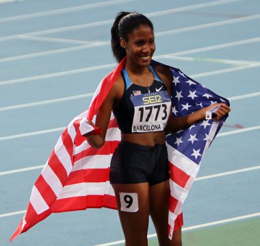 ajee wilson kazanan 800 metre final 2012 IAAF Dünya Gençler Atletizm Şampiyonası 12 Temmuz 2012 Barcelona, İspanya.