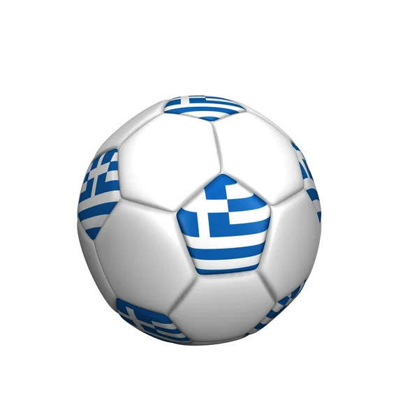 Grécia bandeira bola — Fotografia de Stock