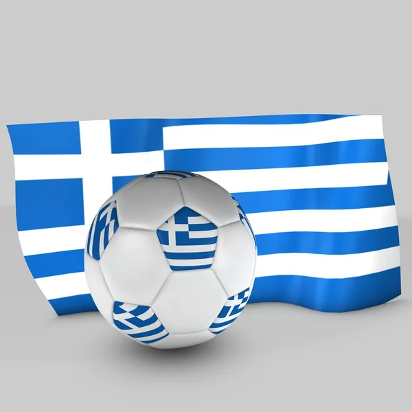 Grecia bandiera palla — Foto Stock