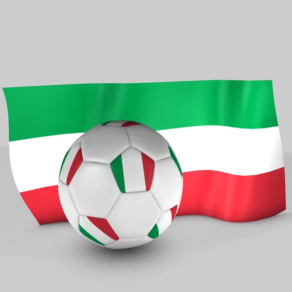 М'яч прапор Італії — стокове фото