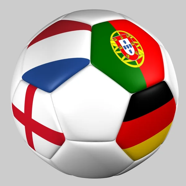 Μπάλα σημαίες ευρώ Κύπελλο 2012 ομάδα β — Φωτογραφία Αρχείου