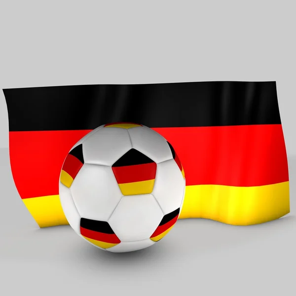 Γερμανία σημαία μπάλα — Φωτογραφία Αρχείου