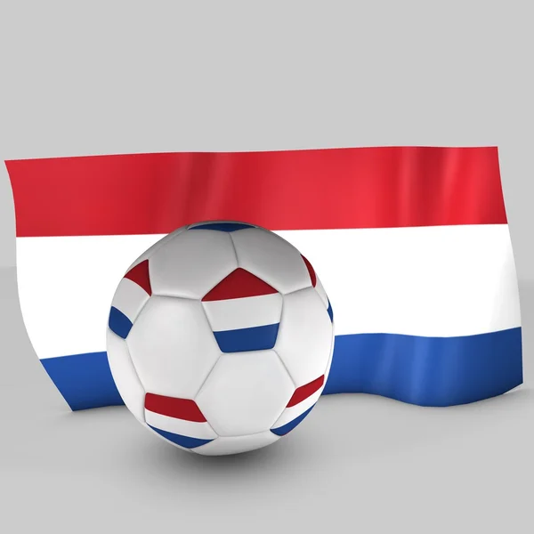 Holanda bandeira bola — Fotografia de Stock
