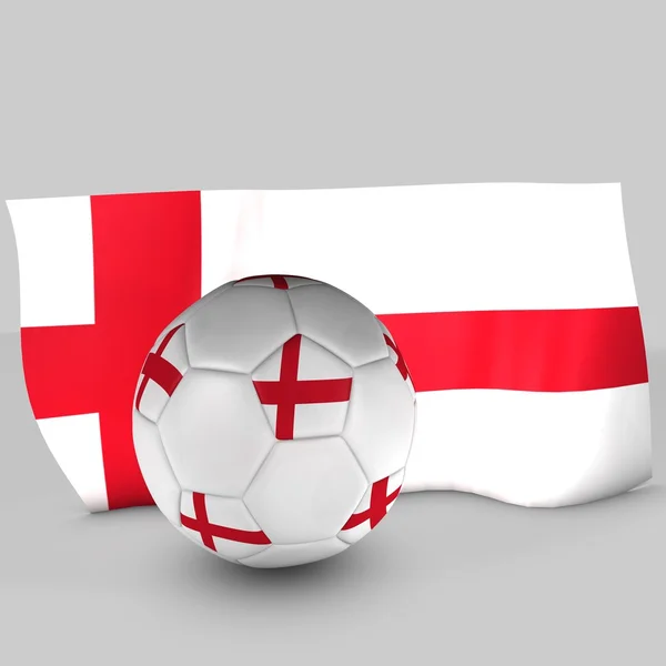 英格兰国旗球 — 图库照片