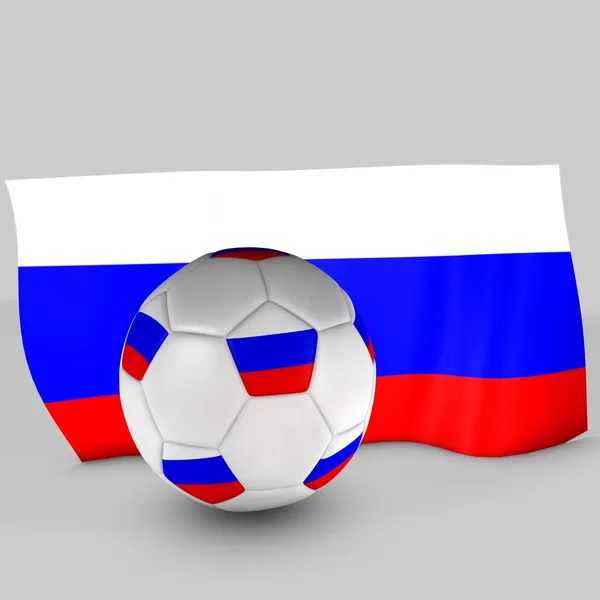 М'яч прапор Росії — стокове фото