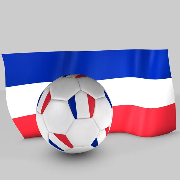França bandeira bola — Fotografia de Stock