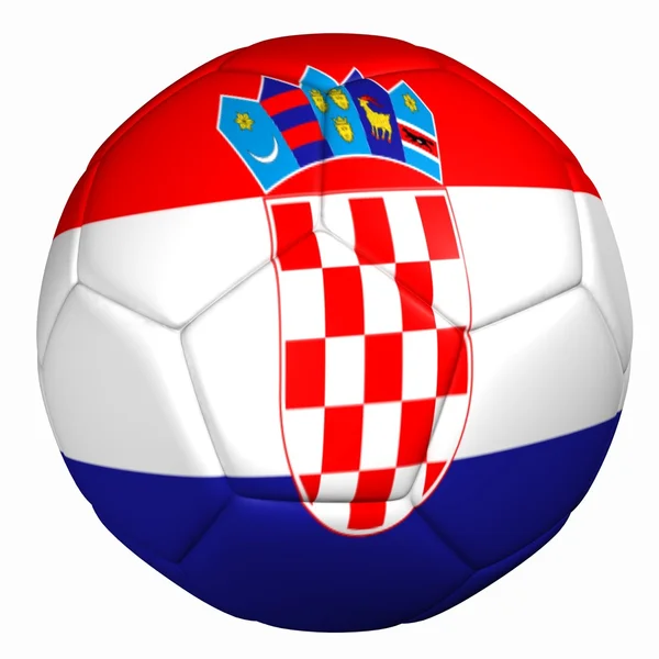 Μπάλα σημαία της Κροατίας — Φωτογραφία Αρχείου