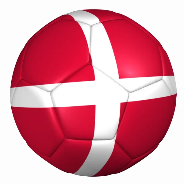 Denemarken vlag bal — Stockfoto