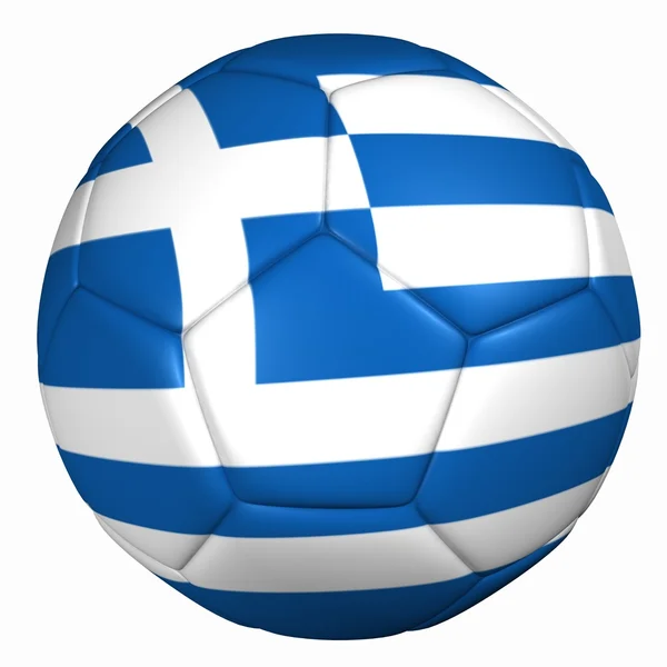 그리스 국기 공 — 스톡 사진