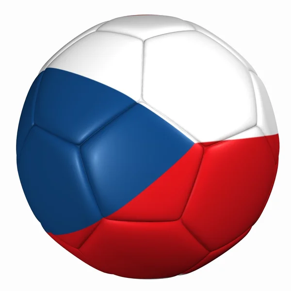 Çek Cumhuriyeti bayrağı topu — Stok fotoğraf