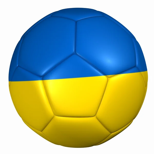 Ucrânia bandeira bola — Fotografia de Stock