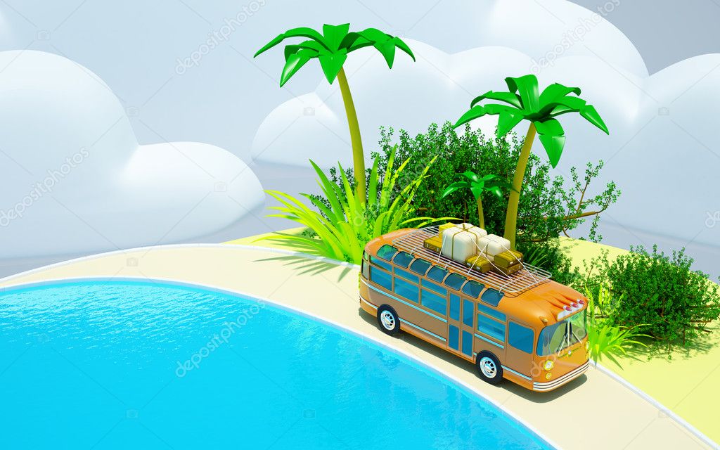 Tropical adventure by bus