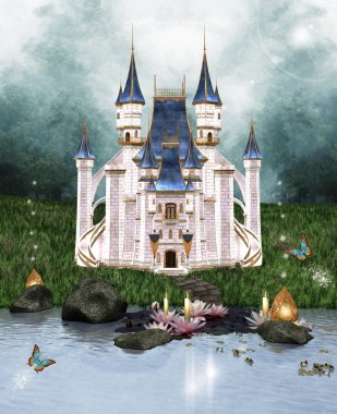 Enchanted castle clipart