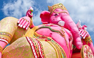 pembe ganesha heykeli