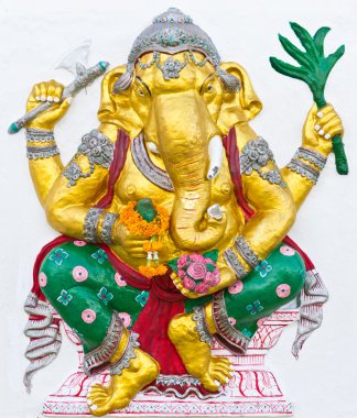 Indian or Hindu ganesha God Named Siddhi Ganapati clipart