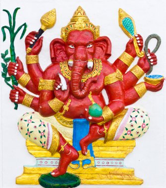 Indian or Hindu ganesha God Named Taruna Ganapati clipart