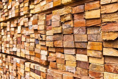 Stack of wood logs clipart