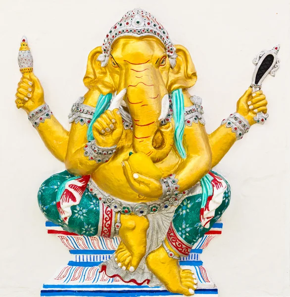 Индийский или индуистский бог по имени Триаксара Ганапати — стоковое фото