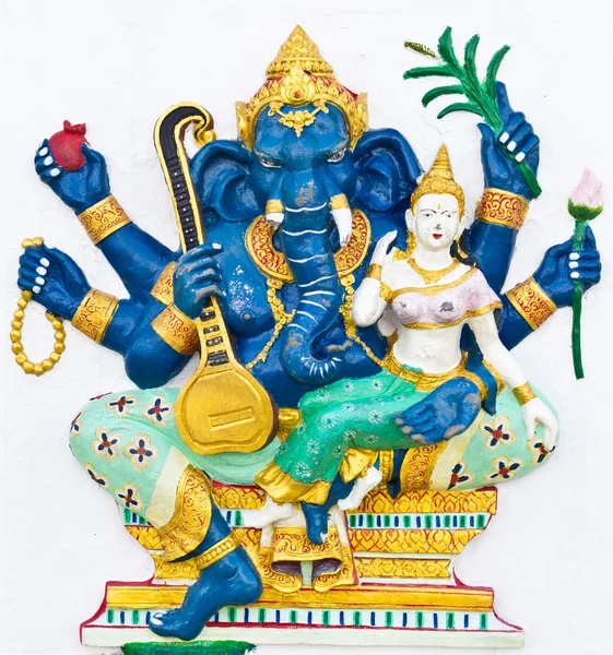 Индийский или индуистский ганеша Бог по имени Уччишта Ганапати — стоковое фото