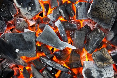 Coals in the fire clipart